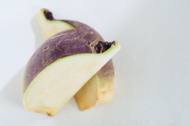 Two turnip quarters