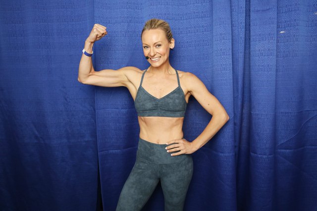 celebrity fitness trainer Simone De La Rue at POPSUGAR Play/Ground - Day 2