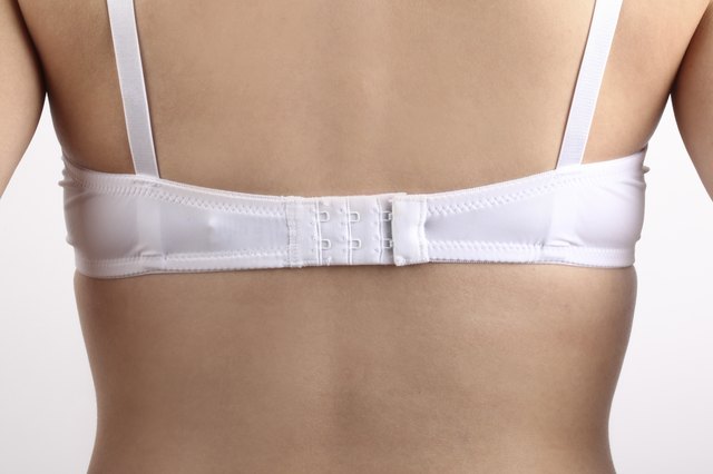 Back of a woman wearing a bra