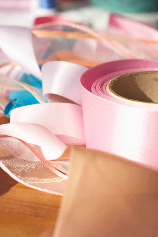 How to Sew Ribbon on Fabric | eHow