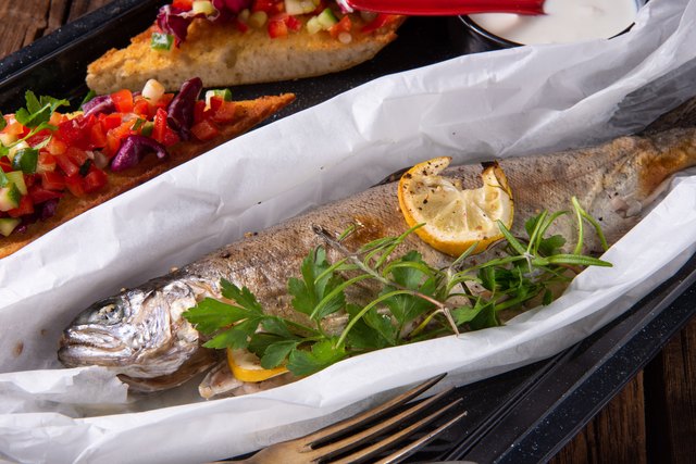 the perfectly baked oven trout with lemon and herbs