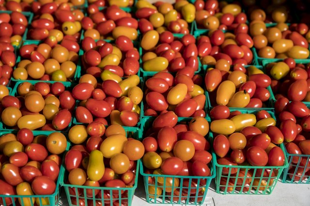 Cherry tomatoes for sale during the farmers Market