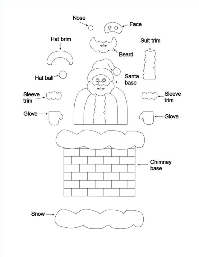 How To Make A Pop Up Christmas Card Ehow Print Out The Pop Up Template Click On Thumbnail To See Full Size Printable Image