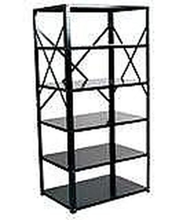 How To Assemble Metal Shelving Ehow Metal Shelving Can Provide Extra Storage At A Good