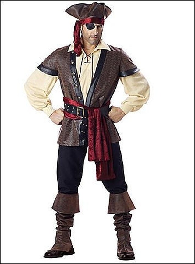 How To Make An Male Pirate Costume Ehow Fabric And Get A Couple Of Yards Nice Red Or Wide Striped Material That You Can Use Enough To Also Make 30 Inch Square As