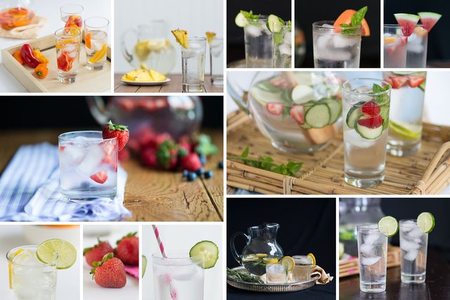 Summer drinks with ice