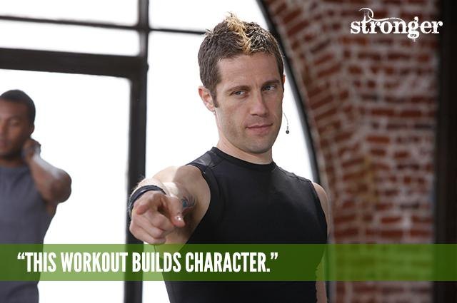 This workout builds character.