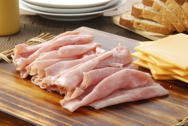 Ham and cheese sandwich fixings