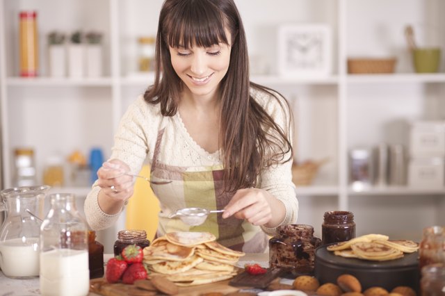 "Home made cookies,pancakes,gingerbread and biscuit."