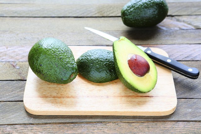 Avocado whole and sliced