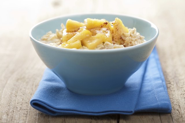 cereal with caramelized apple