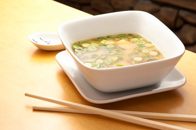 Delicious bowl of japanese Miso Soup