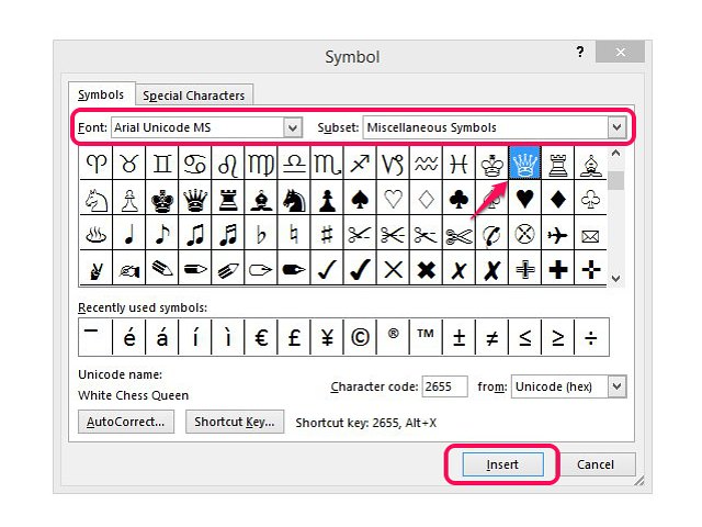 How to Type a Crown Symbol