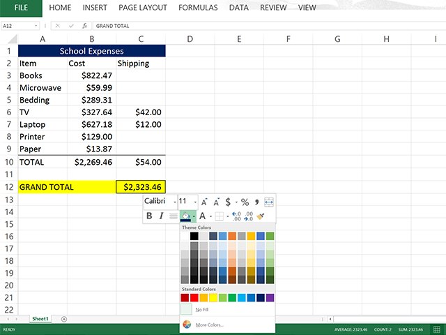 How to Set Up a Basic Excel Spreadsheet | eHow