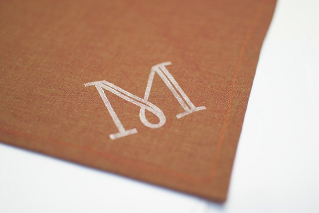 How to Sew and Monogram Table Napkins | eHow