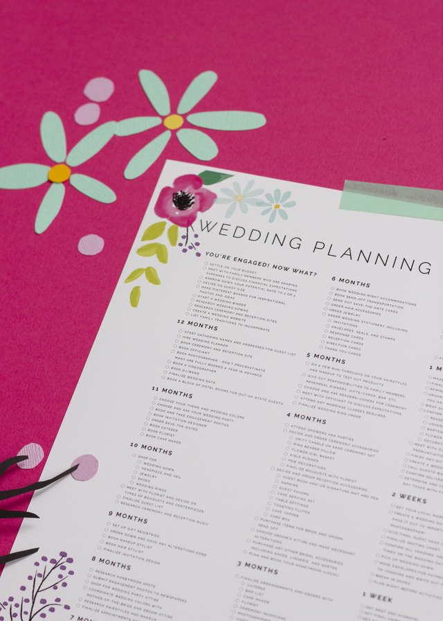 plan your wedding in style with a simple printable checklist ehow