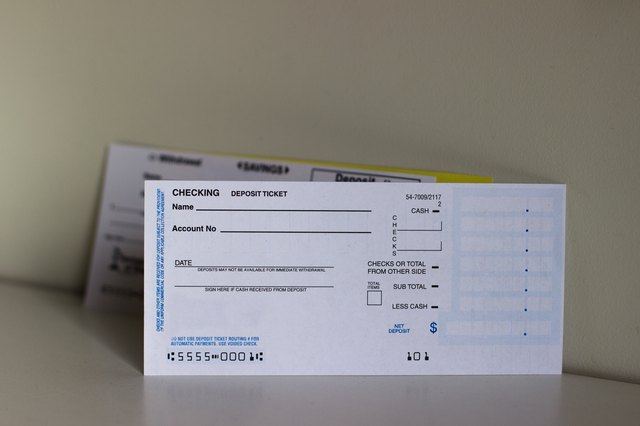 How to Correctly Fill Out Bank Deposit Slips (with Pictures) | eHow