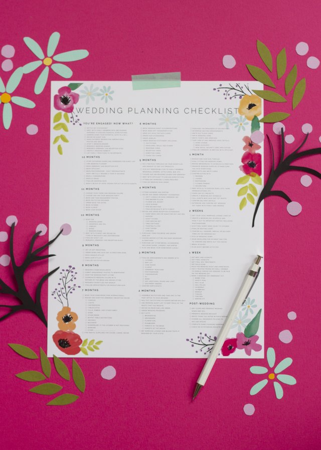 plan your wedding in style with a simple printable