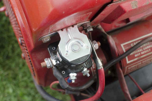 How to Check the Solenoid on a Riding Lawn Mower | eHow x748 wiring diagram 
