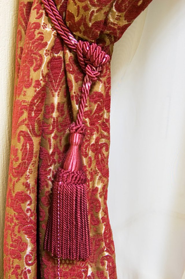 How To Install A Curtain Tie Back Ehow Install A Curtain Tieback To Finish Dressing Window