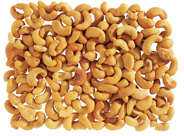 an array of cashew nuts