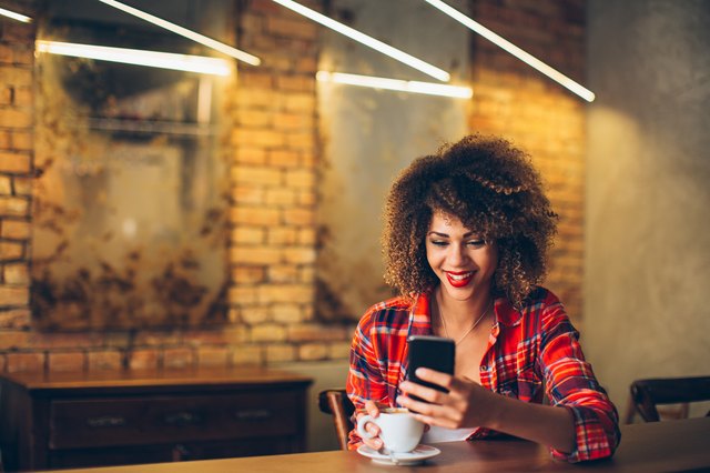 Woman using mobile phone