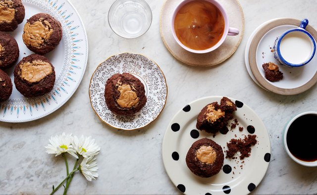 Muffins and coffee breakfast