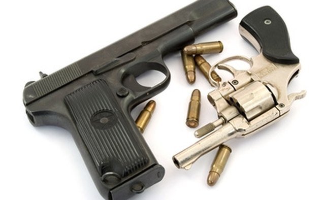 Concealable handguns.