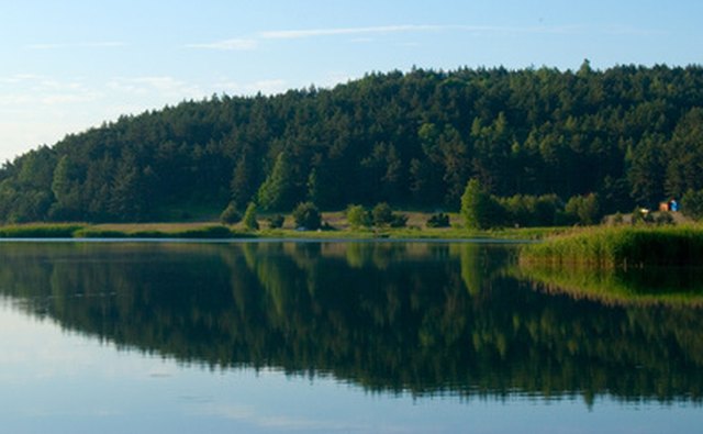 Typical type of lake in which pike are found.
