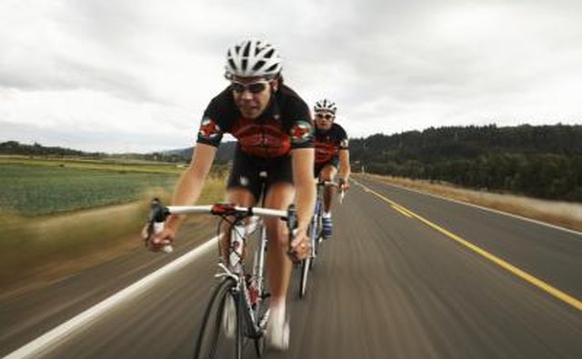 The faster you go, the more calories you have to burn to overcome air resistance.
