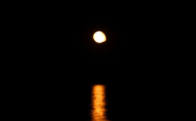 Lake at night
