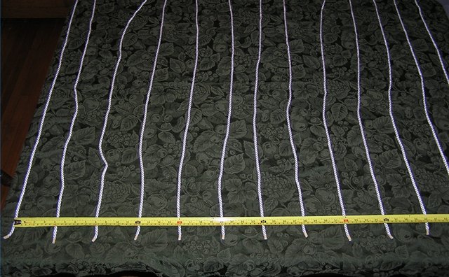 Rope laid out
