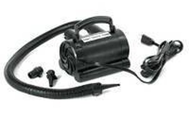 Electric air pump with attachments.