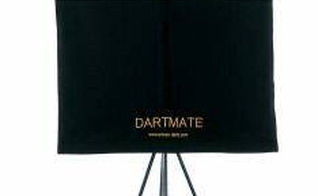 A portable dartboard stand