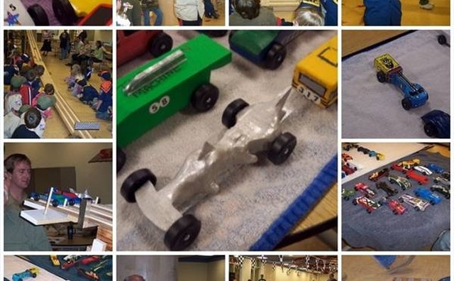 A common Pinewood Derby