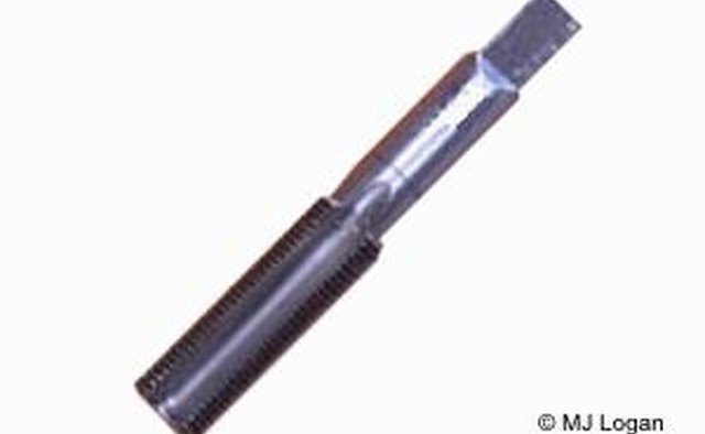 A typical bottoming tap for blind holes.