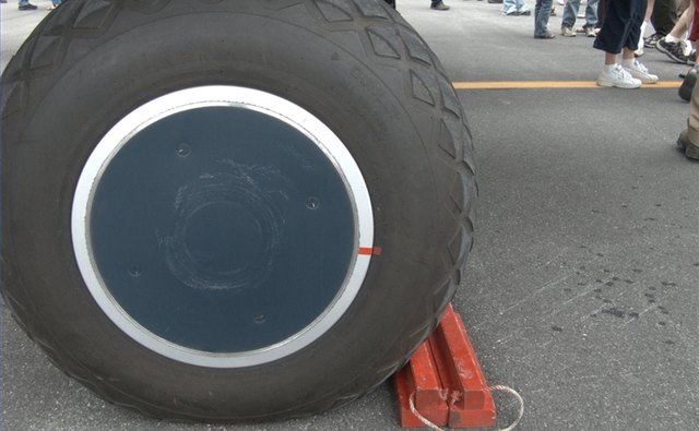 Chock the wheels to keep the RV from moving