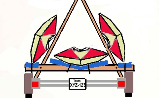 Note How the Kayaks Rest Against the Noodle Pads.
