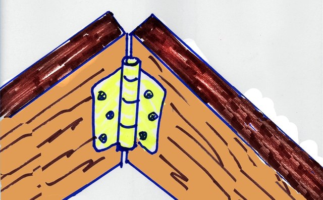 Door Hinges Connect the Top of the