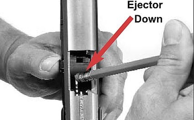 Push the Ejector Lever in its Locked Forward Position