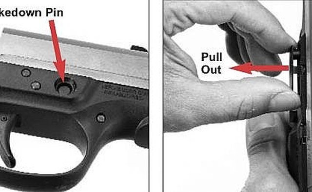 Push the Take Down pin Inward & Remove it From the Frame