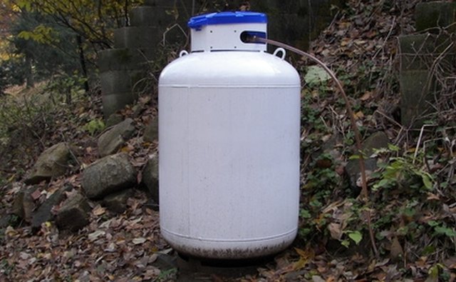 Propane or LP gas tank