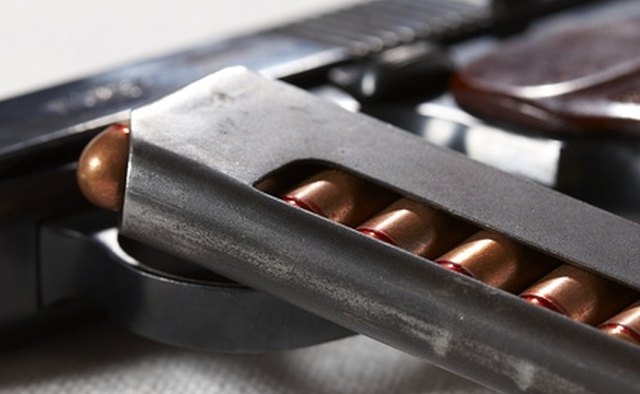 Pistol magazine removed from firearm
