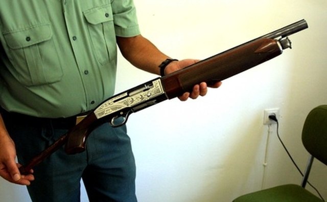 Shotgun Held In Proper Position For Loading