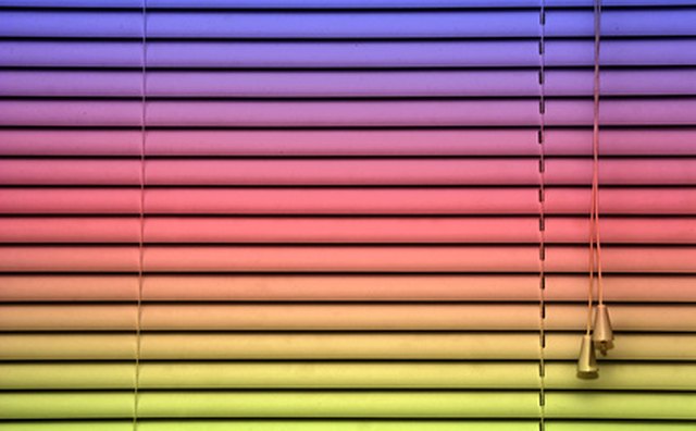 Mini blinds are a low cost option.