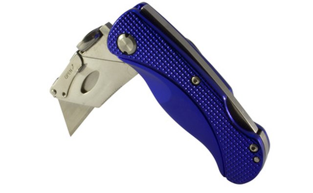 A heavy duty utility knife is fine for single stall mats.