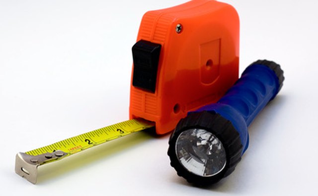 Use a tape measure to get the correct window treatment size.