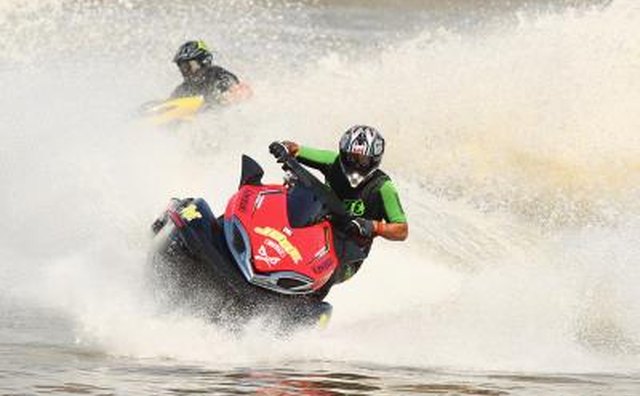 Jet ski riders on Australia river