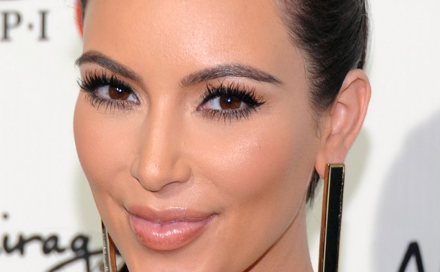 Kim Kardashian at the grand opening of Kardashian Khaos at the Mirage Hotel & Casino in Las Vegas.