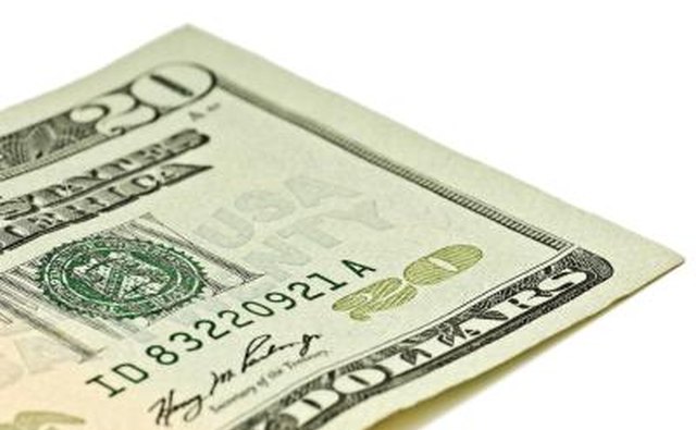 Twenty dollar bill.